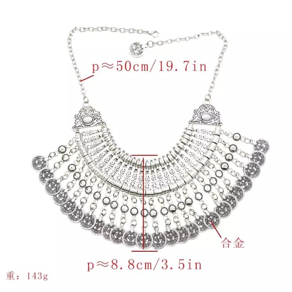 Coin Statement Necklace - Picture 9 of 9